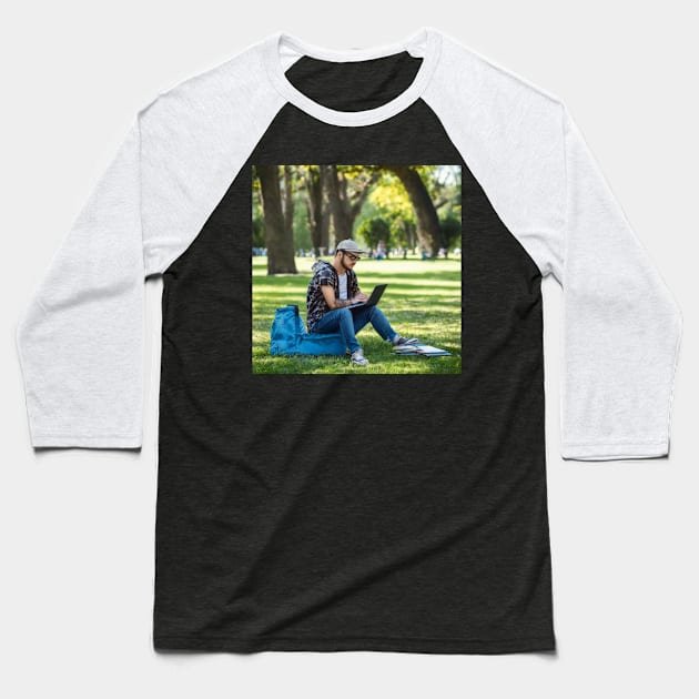 Content Creator in the Park Baseball T-Shirt by Crafty Career Creations